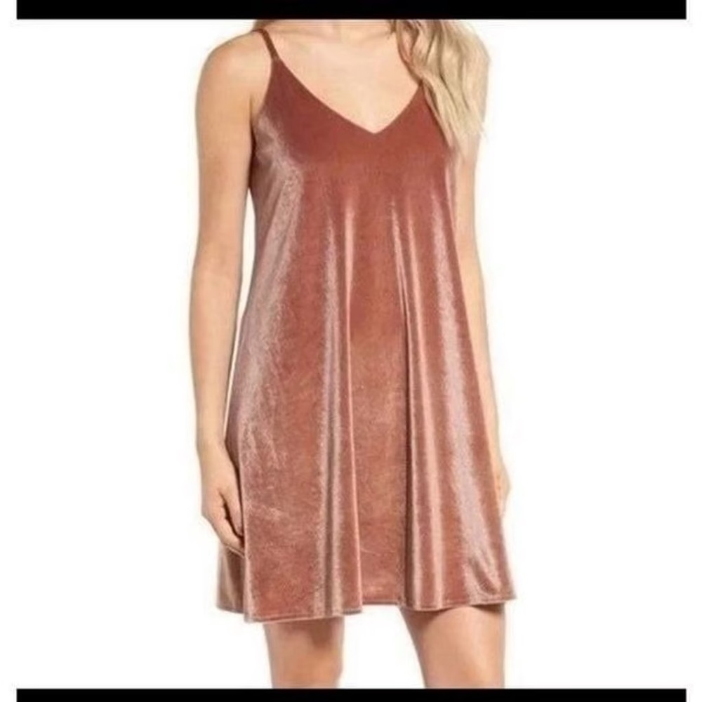 Ten Sixty Sherman Velvet Dress Dusty Rose Size L